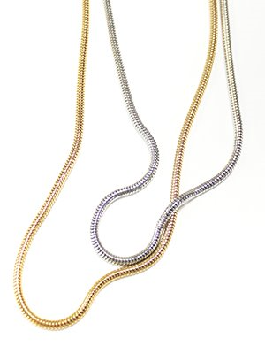 Bold snake chain necklace / 2color