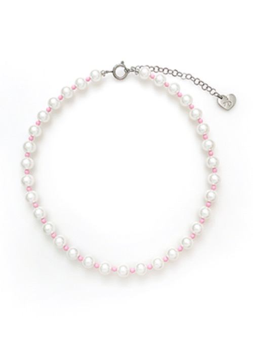 Spring Bubble Pearl Necklace Pink