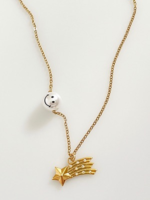 Shooting star Necklace Gold