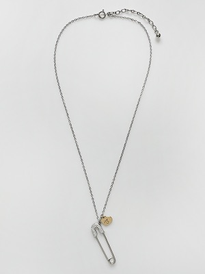 Safety Pin Love Necklace