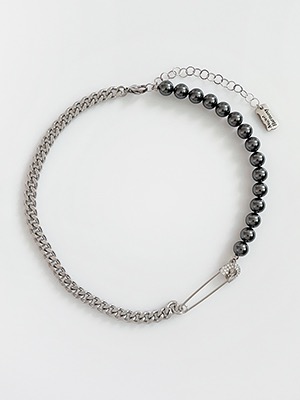 Black Pearl Mixed chain Necklace