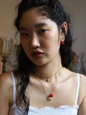 Raspberry necklace [Gold]