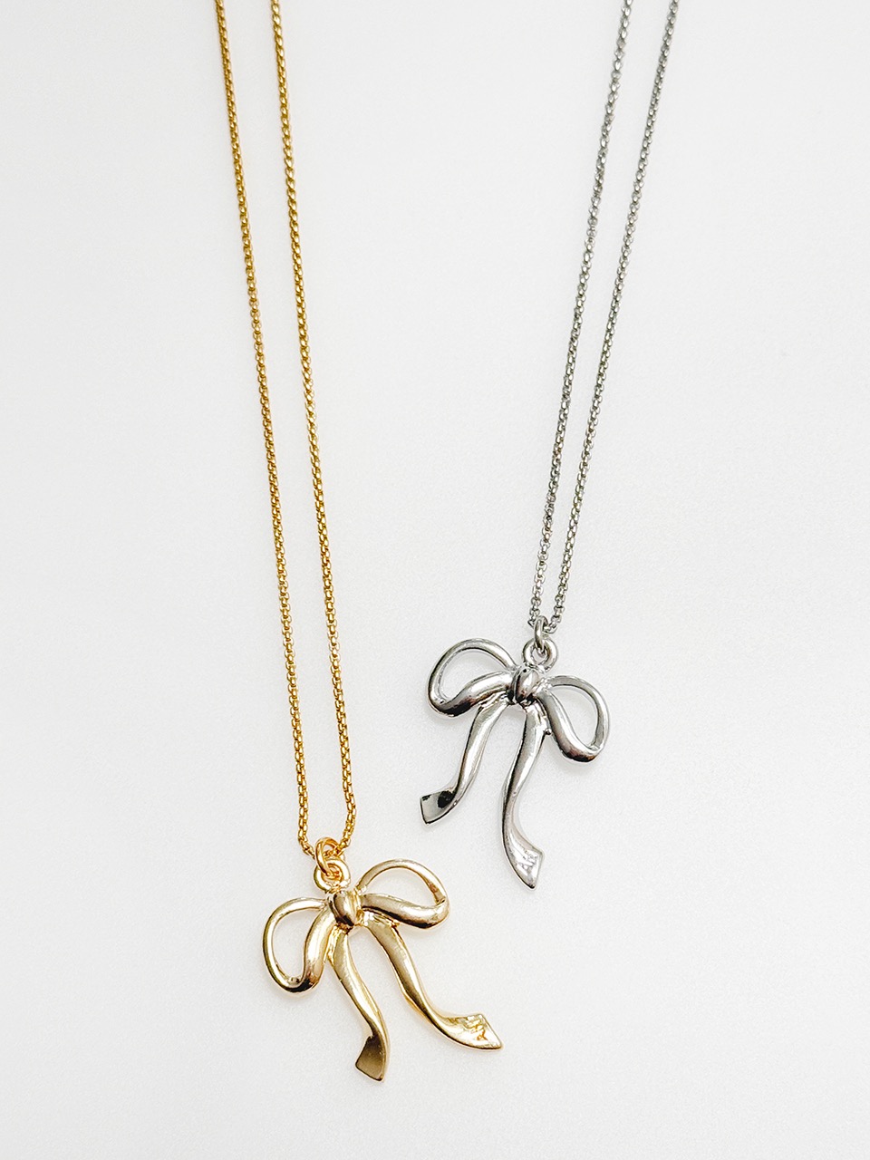 Daily Bow Necklace / 2color