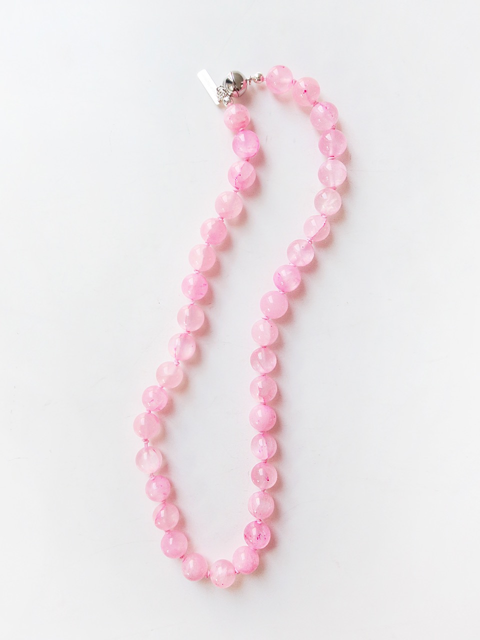 Pink Lemonade Gem Knot Necklace / 10mm