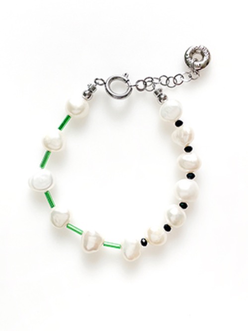 Pebble Beads Pearl Bracelet 2color
