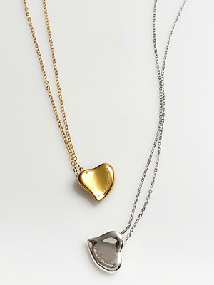 925 Mellow Heart Necklace 2color