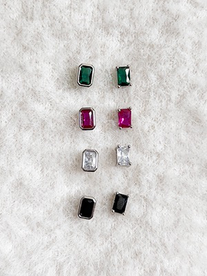 Color Square Earring
