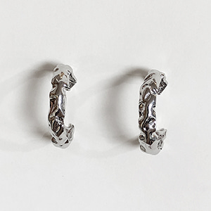 Hammer Hoop earring [silver]