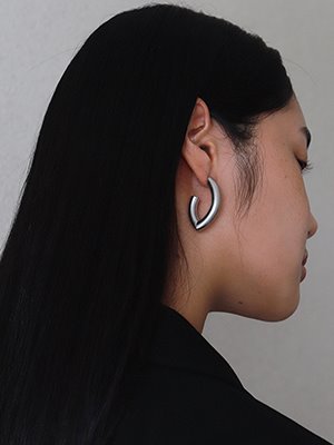 Fold pipe Earring