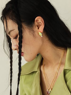 [클리어런스70%] Fancy crystal Earring 4color