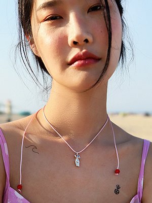 My dream body string Necklace Silver