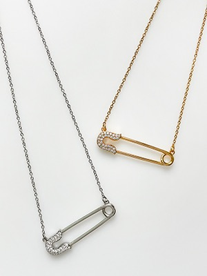 Safety Pin Necklace 2color