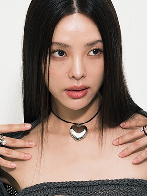 [EXCLUSIVE] Jumbo Heart String Necklace 2color