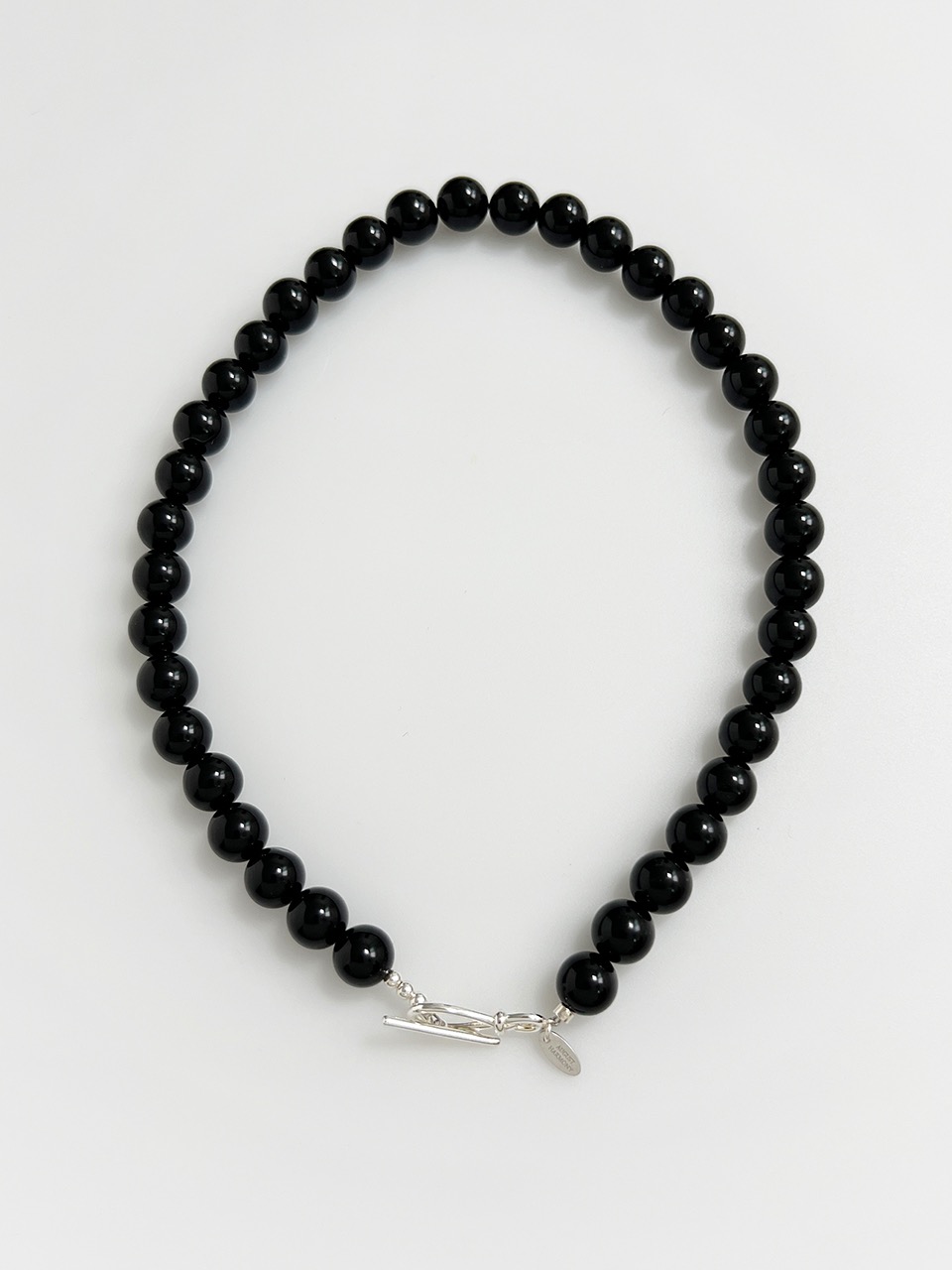925silver Bold Gemstone Necklace / Onyx
