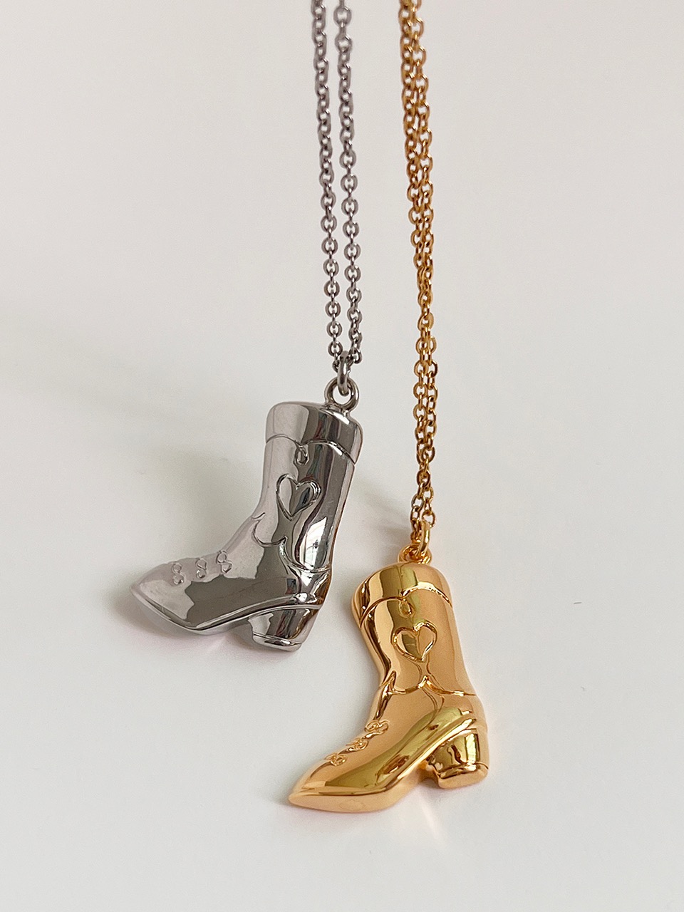 Cowboy Boots Necklace / 2color