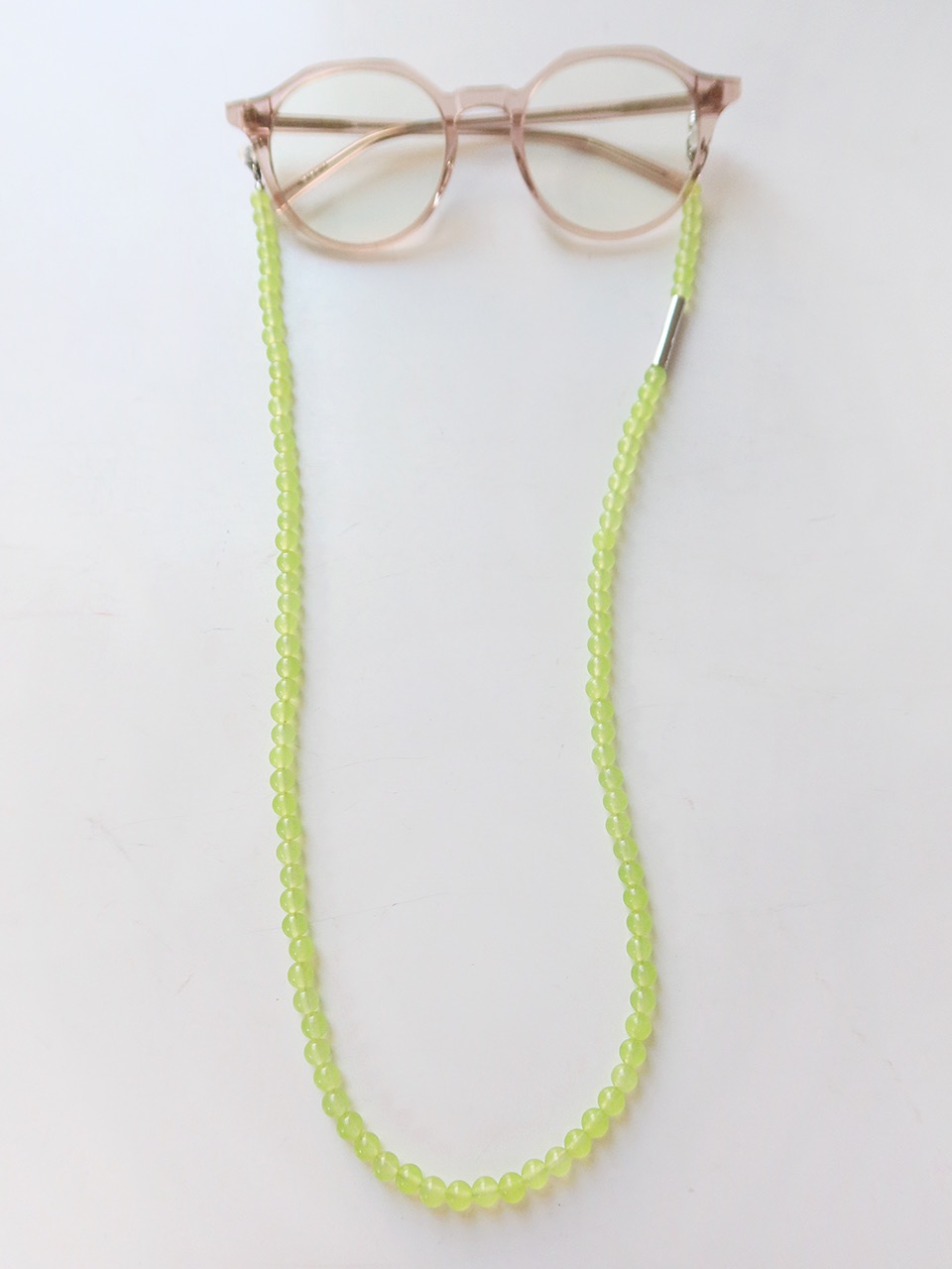 Lime Beads Glasses Strap