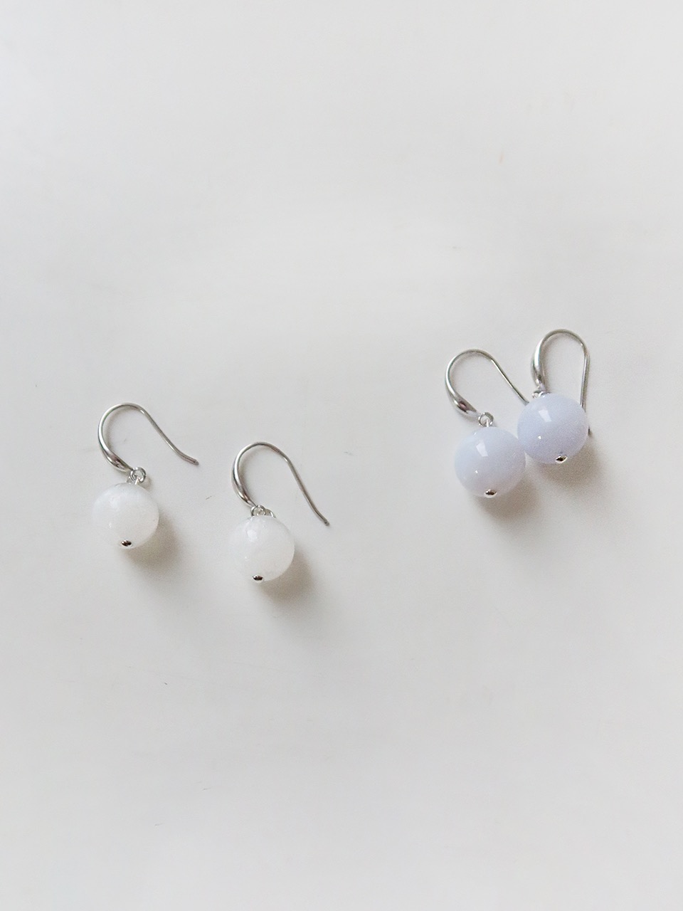 925silver The Gem Hook Earring / 2color