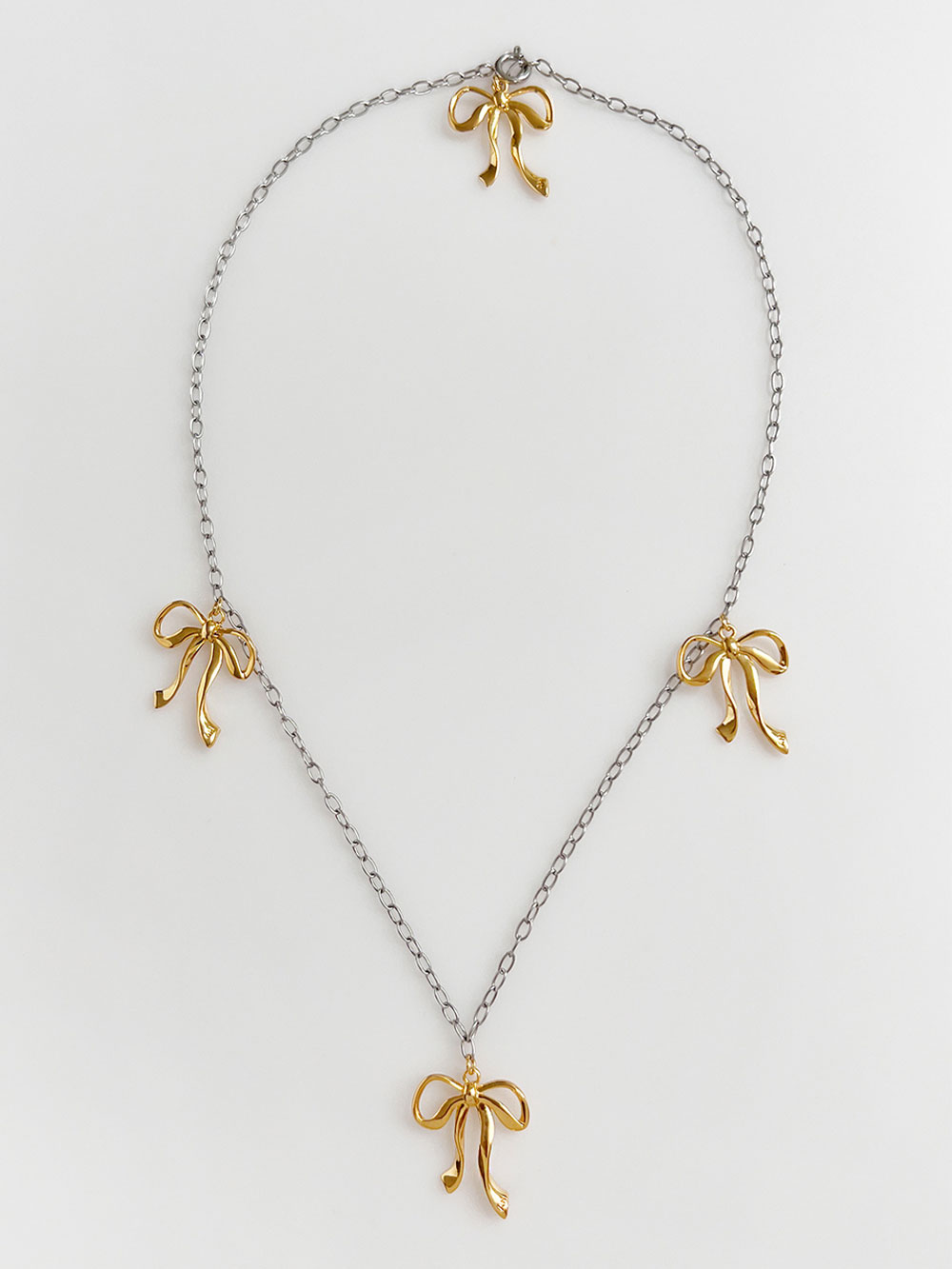 Four Ribbons Necklace / Gold