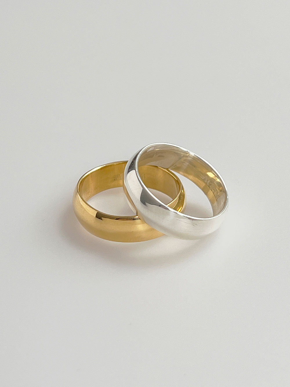 925silver Basic Band Ring / 2color