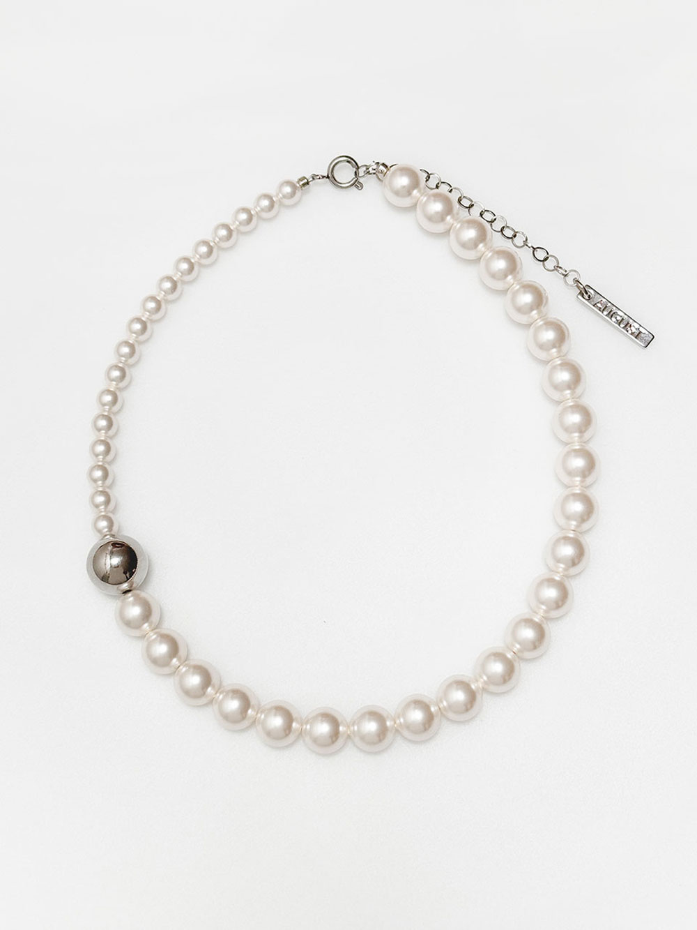 Harmony Pearl Necklace / Silver